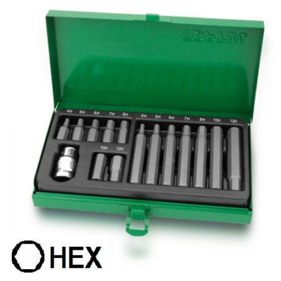 Набір біт 10мм HEX 15шт. TOPTUL GAAD1508