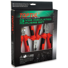 Набір щипців 3шт. (1000V) TOPTUL GAAE0301