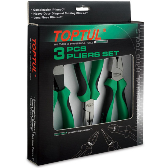 Набор пассатижей 3 ед. TOPTUL GAAE0304