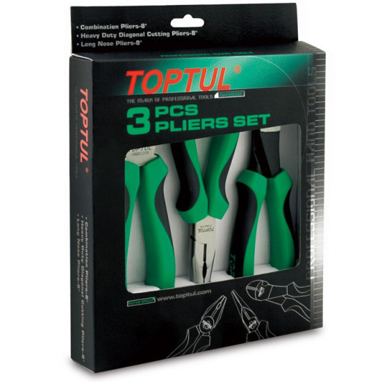 Набор пассатижей 3 ед. TOPTUL GAAE0307