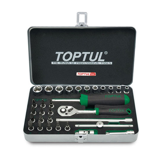 Набор инструмента 1/4" 31 ед. TOPTUL GCAD3101