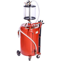 Установка для вакуумной откачки масла с мерной колбой 80л G.I.KRAFT B8010KV