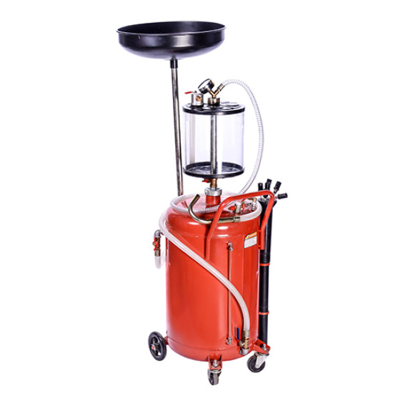 Установка для слива и вакуумной откачки масла с мерной колбой 80л G.I.KRAFT B8010KVS