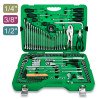 Набор инструмента комбинированный 1/4" 3/8" 1/2" 144ед. TOPTUL GCAI144R