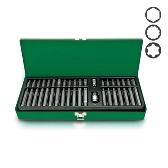 Набор бит 40 ед. (TORX, HEX, SPLINE) TOPTUL GAAD4002