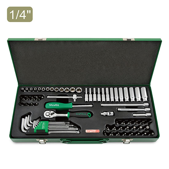 Набор инструмента 1/4" 72ед. TOPTUL GCAD7202