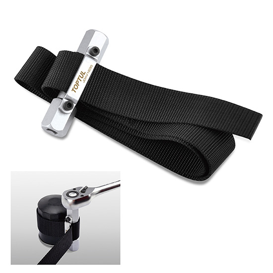 Съемник масляного фильтра нейлоновая лента d300мм 1/2", 3/8" TOPTUL JDAV1630