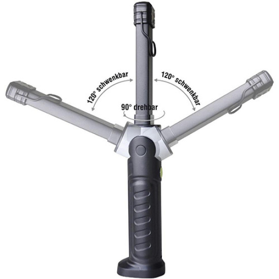 Ліхтар світлодіодний (LED) акумуляторний 8 + 1 (Made in GERMANY) L-0801T SMD-LED
