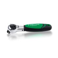 Трещотка 1/4"х1/2" с шарниром (360°) 72 з. укороченная TOPTUL CJMM1616