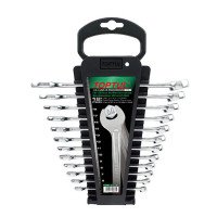 Набор ключей комбинированных 12 шт. 6-19мм TOPTUL GAAC1201 Набор ключей комбинированных 12 шт. 6-19мм TOPTUL GAAC1201