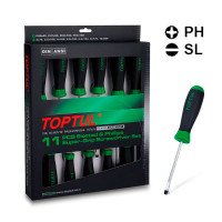 Набор отверток 11 ед. TOPTUL GAAE1101 Набор отверток 11 ед. TOPTUL GAAE1101