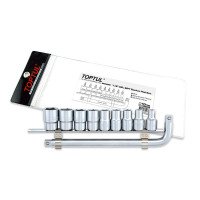 Набор головок 1/2" 8-22мм на планке + Г-обр. вороток TOPTUL GAAG1007 Набор головок 1/2" 8-22мм на планке + Г-обр. вороток TOPTUL GAAG1007