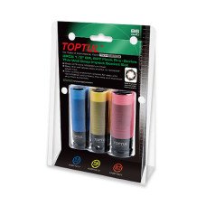Набор головок 1/2" для шиномонтажа 3ед. Pro-Series TOPTUL GDAS0301