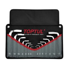 Набор шестигранников 14ед. 2-19мм в чехле TOPTUL GPAQ1401
