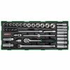 Набор инструмента комбинированный 3/8" 35ед. (в ложементе) TOPTUL GTB3503