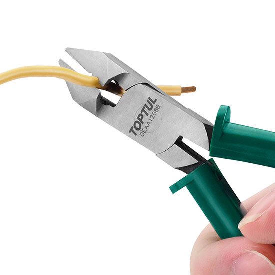 Бокорезы 6" с отверстиями для зачистки проводов TOPTUL DEAA1206B