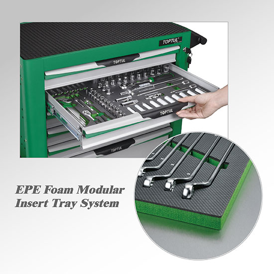 Тележка с инструментом 7 секций 261ед. TOPTUL GE-26105