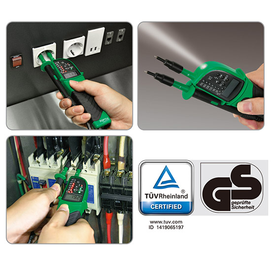 Тестер напруги мультифункціональний з цифровим дисплеєм 12 ~ 690V AC / DC TOPTUL EAAA0169
