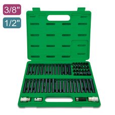 Набір біт TORX, HEX, SPLINE, RIBE, SQ 60шт. TOPTUL GCAI6003