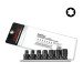 Набір головок ударних TORX 1/2" E10-E24 7од. (зірка Давида) TOPTUL GDAG0701