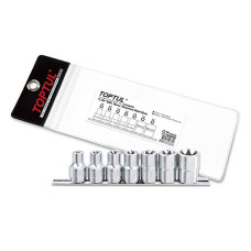 Набір головок TORX 1/2" E10-E24 7шт. (Зірка Давида) TOPTUL GAAG0704