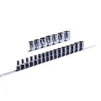 Набор головок 12-гранных 1/2" 23ед. 8~28,30,32мм (на планке) TOPTUL GAAQ1604U-12 Набор головок 12-гранных 1/2" 23ед. 8~28,30,32мм (на планке) TOPTUL GAAQ1604U-12