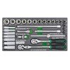 Набор инструмента 3/8" 30ед. (в ложементе) TOPTUL GEA3005