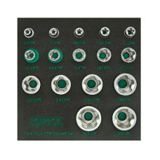 Набор головок Torx Plus EPR 1/4" 3/8" 1/2" 6EPR-32EPR 16ед. TOPTUL GABF1601