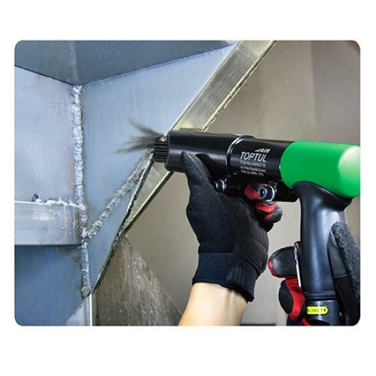 Игольчатый зачистной молоток пневматический для очистки поверхностей усиленный (19иголок; 34мм; 3700уд/мин) TOPTUL KAHB3718