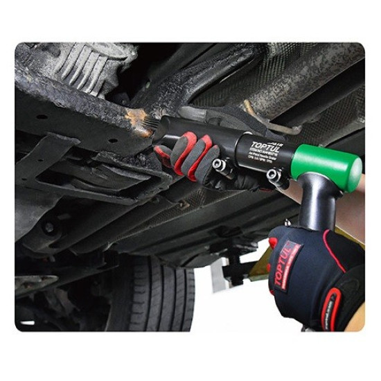 Игольчатый зачистной молоток пневматический для очистки поверхностей усиленный (19иголок; 34мм; 3700уд/мин) TOPTUL KAHB3718