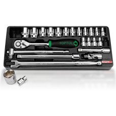 Набор инструмента 1/2" 24ед. (в ложементе) TOPTUL GCAT2402
