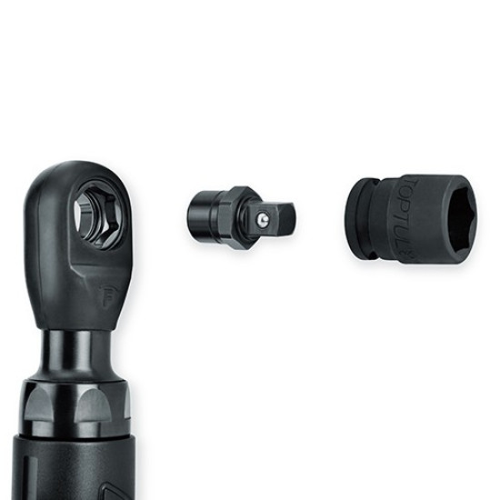 Тріскачка пневматична 1/4", 3/8", 1/4"hex 54Nm 400об/хв mini TOPTUL GDAE0402