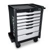 Тележка для инструмента (BUMPER SERIES) 7 секций (черная) TOPTUL TCAP0707