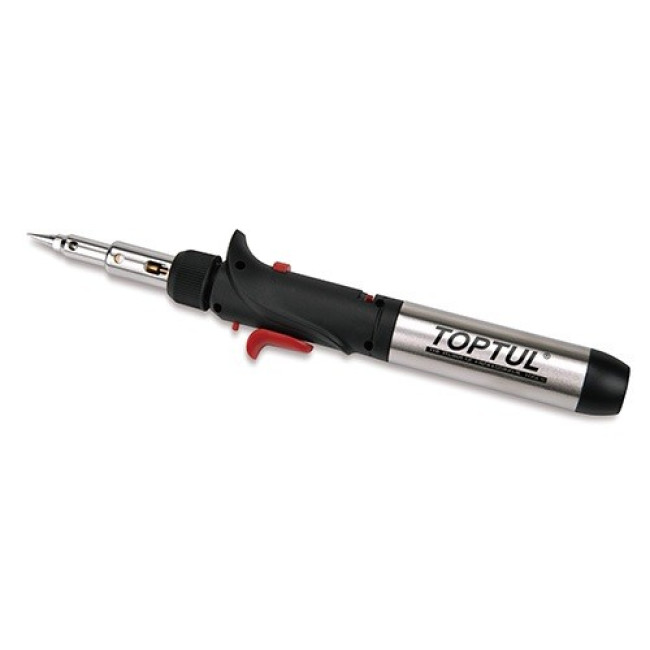 Паяльник газовий 150W з комплектом насадок 8шт. TOPTUL EGAE0801