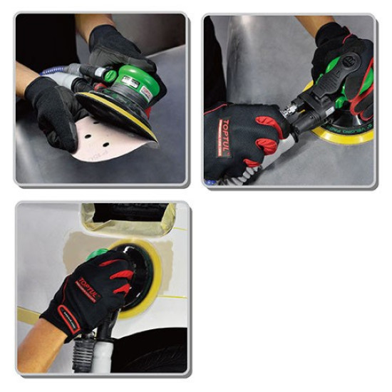 Шлифмашинка орбитальная пневматическая 5" 5мм TOPTUL KAMA0505