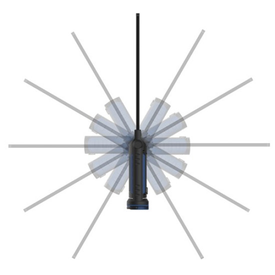 Фонарь светодиодный 10+1, тонкий, аккумуляторный (Made in GERMANY) PROTESTER TL-1001