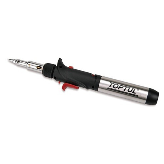 Паяльник газовый 150W с комплектом насадок 8ед. TOPTUL EGAE0801