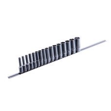 Набір головок довгих 1/2" 15шт. 8 ~ 19,21,22,24мм (на планці) TOPTUL GAAQ1606U