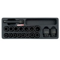 Набор головок ударных 1/2" 10-32мм + удлинитель 18ед. (в ложементе) TOPTUL GCAT1807 Набор головок ударных 1/2" 10-32мм + удлинитель 18ед. (в ложементе) TOPTUL GCAT1807