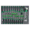 Набор инструмента комбинированный 31ед. (в ложементе) TOPTUL GED3102