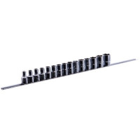 Набор головок 1/2" 15ед. 8~15,17,19,22,24,27,30,32мм (на планке) TOPTUL GAAQ1603U