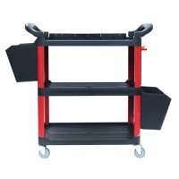 Тележка инструментальная (3 открытые полки,2 навесных ящика) G.I.KRAFT GI37103