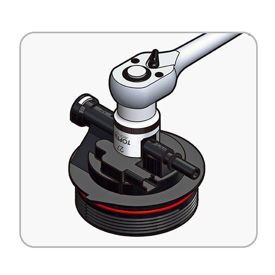 Головка для топливного фильтра (2.0 HDi, 2.2 HDi, 2.0 TDCi, 2.0 JTD) TOPTUL JDCX1627