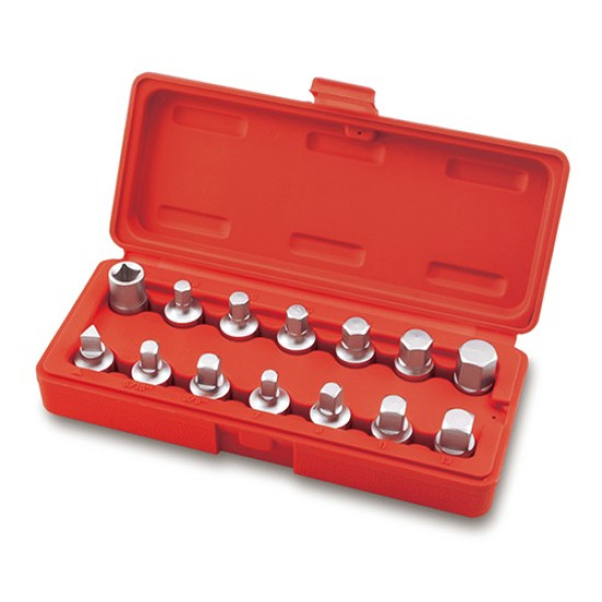 Набор головок для маслосливных пробок 14 ед. TOPTUL JGAI1402