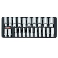 Набор головок длинных 1/2" 8-32мм 22ед. (в ложементе) TOPTUL GAAT2202