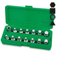 Набор головок для маслосливных пробок 14 ед. TOPTUL JGAI1402 Набор головок для маслосливных пробок 14 ед. TOPTUL JGAI1402