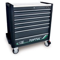 Тележка с инструментом (BUMPER SERIES) 7 секций 413ед. серый TOPTUL GE-41330 Тележка с инструментом (BUMPER SERIES) 7 секций 413ед. серый TOPTUL GE-41330
