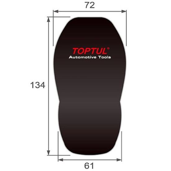 Накидка на сиденье защитная 720х1340х610мм TOPTUL JCS-0102