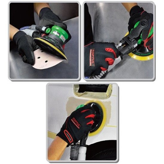 Шлифмашинка орбитальная пневматическая 6" 2,5мм TOPTUL KAMA0603