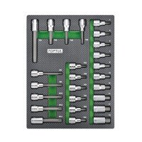 Набор бит впресованных в головку 1/2" 25ед. (в ложементе) TOPTUL GEB2501 Набор бит впресованных в головку 1/2" 25ед. (в ложементе) TOPTUL GEB2501